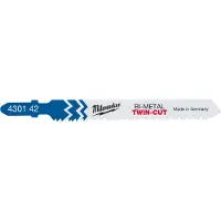 Milwaukee decoupeerzaagblad metaal T123XF 91x2,5 / 1,8mm Twin-cut (5 Stuks)