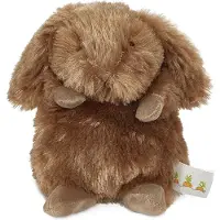 Bunnies By The Bay Wee Knuffel Konijn - Knuffeldier - Geborduurde details - 18 cm - Bruin