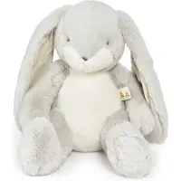 Bunnies By The Bay Nibble Konijn - Knuffeldier - Geborduurde details - 38 cm - Grijs