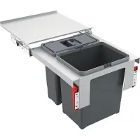 Franke sorteerbak Garbo 45-2, afmetingen: 412 mm, 399 mm, 360 mm, 45 cm