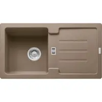 Franke spoelbak STRATA STG 614-78 Cashmere met centraal afvoerkraan / Uitsparing: 760 x 415 cm / Inbouwspoelbak