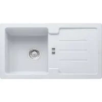 Franke spoelbak STRATA STG 614-78 Glacier met excenterventiel / Uitsparing: 760 x 415 cm / Inbouwspoelbak