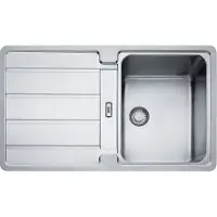 Franke Spoelbak Slimtop HYDROS HDX 214 met drukknopafvoer / geschikt voor keukenkast vanaf 45 cm / Slimtop/Inbouwmodel