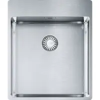 Franke Spoelbak BOX BXX 210-40 A met draaiknopafvoer en twee geboorde gaten / SlimTop / Inbouwmodel