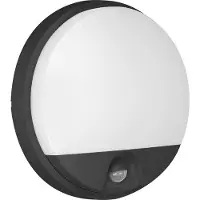 Adviti LED 15W, Gartenrahmen mit Bewegungssensor, 140 Einheiten, 1100 lm, IP54, 4000K, schwarz, AD-OP-6112B