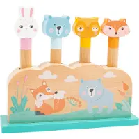 Small Foot - Houten Motoriek Vorm Insteekspel Bosdieren, 5dlg.