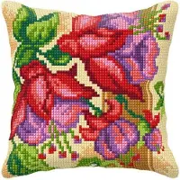 Kanex Borduurpakket kussenpakket fuchsia 9024
