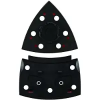 Bosch 2609256D20 Schuurschijf voor PSM 200 AE, 2-delig, driehoekig, SDS, 102 x 92 mm, klittenband.