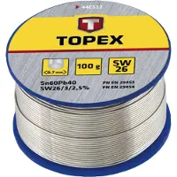 Topex soldeertin 0,7mm, Sn60%, 100gr, Sw26