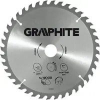 Graphite cirkelzaagblad voor hout 160mm asgat 30mm tanden 18 dikte 2,8 vulringen 16/20/25 tct