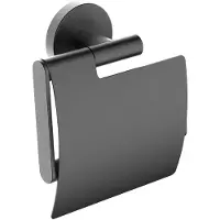 Mueller Hilton toiletrolhouder met klep verouderd ijzer - gunmetal