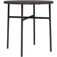 vidaXL Salontafel 45 cm poly rattan bruin