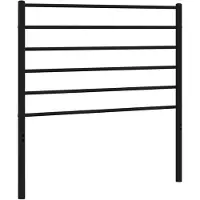 vidaXL Vervangend hoofdbord metaal zwart 107 cm