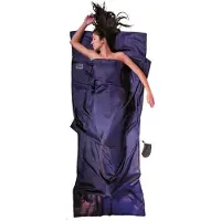 Cocoon - TravelSheet Ripstop Silk - Reisslaapzak 220 x 90 cm, blauw