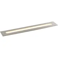 QAZQA Moderne grondspot staal 50 cm incl. LED IP65 - Eline