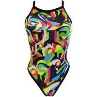 Turbo Geo Abstract Swimsuit Veelkleurig M Vrouw