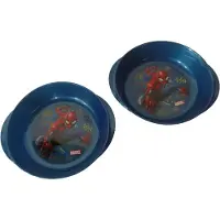Spider-man Spiderman bakjes - 2 Kommen - Servies set - Kinderservies - Kunststof - Blauw - Set van 2