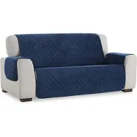 Belmarti Velvet bankbeschermer - 160 cm - Blauw