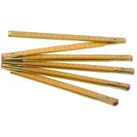 ABC-led Opvouwbare duimstok - 2 meter - Hout