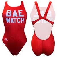 Turbo Bae Watch Swimsuit Rood L Vrouw