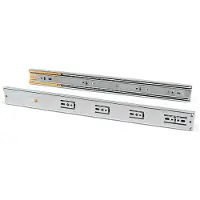 Emuca Ball Guide Set For Drawers With Total Extraction And Soft Closure 45 Mm Zilver