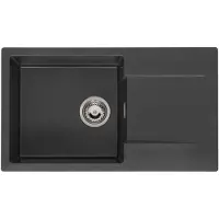Reginox Amsterdam 43 spoelbak 76x43,5cm Black Silvery R33463