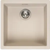 Reginox Amsterdam 40 spoelbak 46x46cm Caffe Silvery R32336