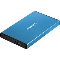 Natec Rhino GO HDD / SSD behuizing 2,5 inch (2.5"), Harddisk behuizing, Blauw