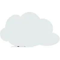 Rocada Skin whiteboard - Denkwolk - Wit - 75x115 cm