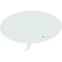 Rocada Skin whiteboard - Tekstballon - Wit - 100x150 cm