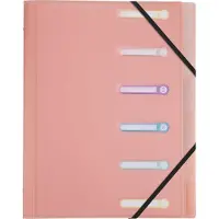 Exacompta Sorteermap Speciaal Blanco PP (Polypropeen) 6 tabs Kleurenassortiment 56170E 25 (B) x 32 (H) cm 5 Stuks
