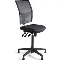 Workliving Werkstoel K Kassastoel Black Edition Glijdoppen (N)EN 1335