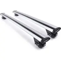 Farad Dakdragers geschikt voor Renault Megane 3 Sport tour 2008 t/m 2016 open dakrailing - Aluminium - Hoog laadvermogen 100kg - Wingbar Zilver - Merk