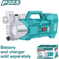 Total Tools 20V accu waterpomp 180W – 47 l/min – max. 22 m opvoerhoogte