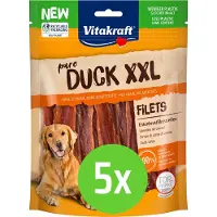 Vitakraft Duck XXL Eendenvleesstrips - hondensnack - 250 gram - 5 verpakkingen