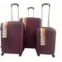 Libiao A07 Kofferset 3 Delig - 85l & 50l & 30l - Bordeaux Rood