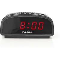 Nedis Digitale Bureau-Wekker | LED-Scherm | Snoozefunctie | Nee | Zwart | 1 stuks - CLDK008BK - CLDK008BK