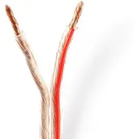 Nedis Speaker-Kabel - 2 x 4.00 mm² - CCA - 15.0 m - Rond - PVC - Transparant - Folieverpakking