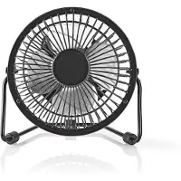 Nedis Tafelventilator | 100 mm | 3 W | 1 Snelheid | Zwart | 1 stuks - FNDK1BK10 FNDK1BK10