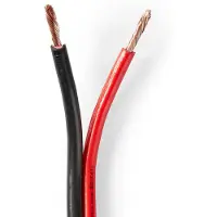 Nedis Speaker-Kabel | 2x 2.50 mm² | CCA | 100 m | Rood / Zwart | 1 stuks - CAGW2500BK1000 CAGW2500BK1000