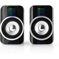 Nedis Gaming Speaker | 2.0 | 3,5 mm Male | 30 W | 1 stuks - GSPR20020BK GSPR20020BK