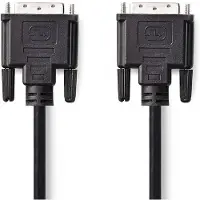 Nedis DVI-Kabel | DVI-D 24+1-Pins Male | DVI-D 24+1-Pins Male | 10 m | 1 stuks - CCGP32000BK100 CCGP32000BK100