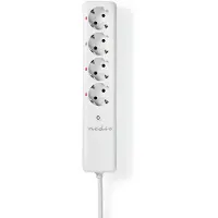 Nedis Slimme stekkerdoos | 4-voudig | RF Smart (433.92MHz, 16A)
