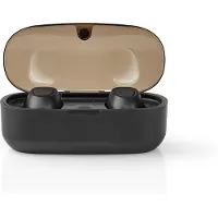 Nedis premium True Wireless Stereo in-ear Bluetooth earphones met microfoon en opbergcase - Micro USB + draadloos laden / zwart
