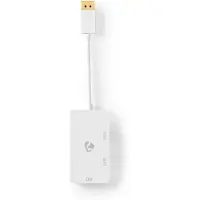 Nedis CCGP37366WT02, DisplayPort, VGA + HDMI + DVI, Mannelijk, Vrouwelijk, Recht, Recht