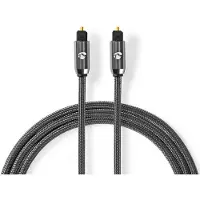 Nedis Optische Audiokabel | TosLink Male naar TosLink Male | 1 m | 1 stuks - CATB25000GY10 CATB25000GY10