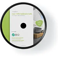 Nedis Coax / CAT6 combinatiekabel op haspel voor binnen / wit - 100 meter