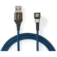 Nedis USB-Kabel | USB-A Male naar USB-C Male | 480 Mbps | 2 m | 1 stuks - GCTB60600BK20 GCTB60600BK20