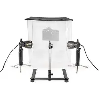 Nedis Fotostudioset | 400 lm | Opvouwbaar | Inclusief reistas | Zwart | 1 stuks - SKT010WT