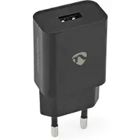 Nedis Oplader | 1x 2.4 A | USB-A | 12 W | 1 stuks - WCHAU242ABK WCHAU242ABK